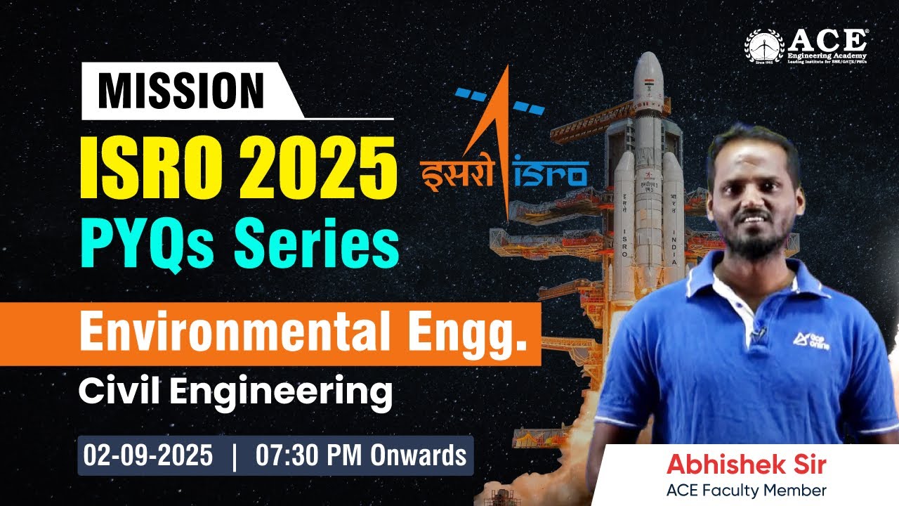 Миссия ISRO - 2025: Гражданское строительство | Экологическая инженерия от Абишека Сэра | ACE Online