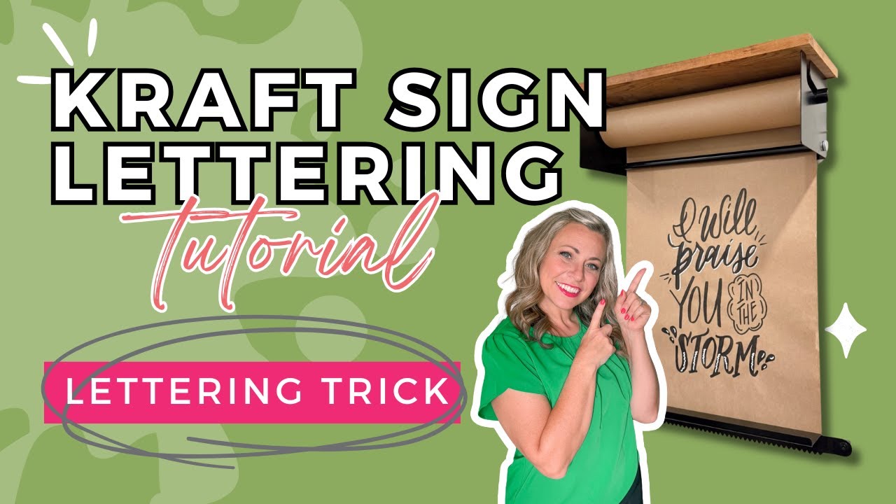 Kraft Paper Lettering Tips and Tricks