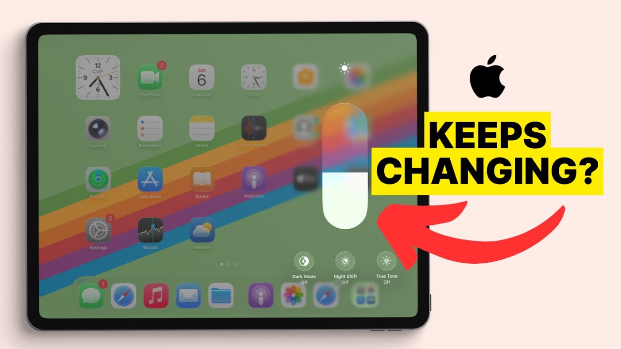 Яркость на iPad меняется сама по себе? Как это исправить