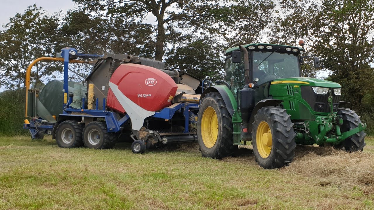 De l'andainage à l'enrubannage/John Deere 6155R & Lely Goweil😍