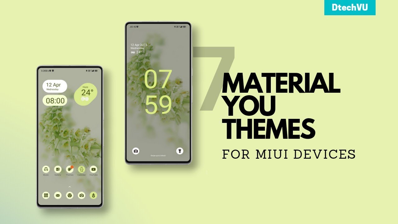 7 Best Android 12/13 MIUI Themes 😍 | Best Material You MIUI Themes for Xiaomi