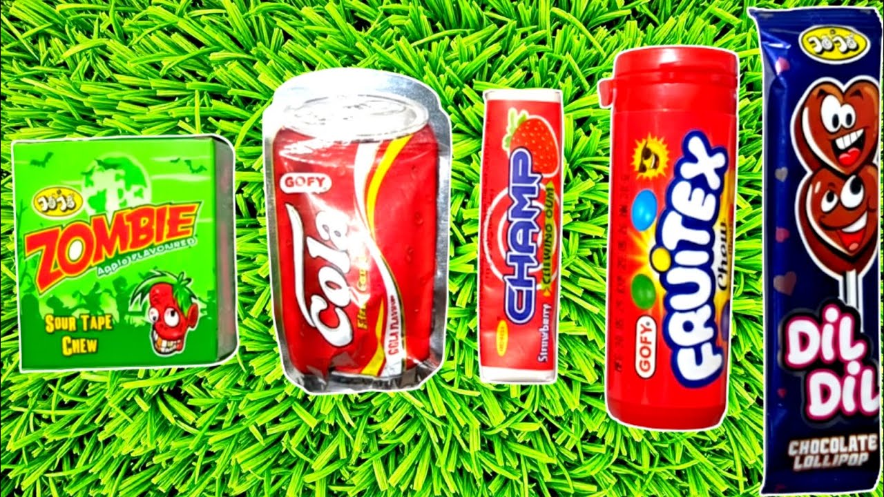 ASMR Most Popular Candys / some lots of colorful rainbow lollipop candy / unpacking chocolate eat