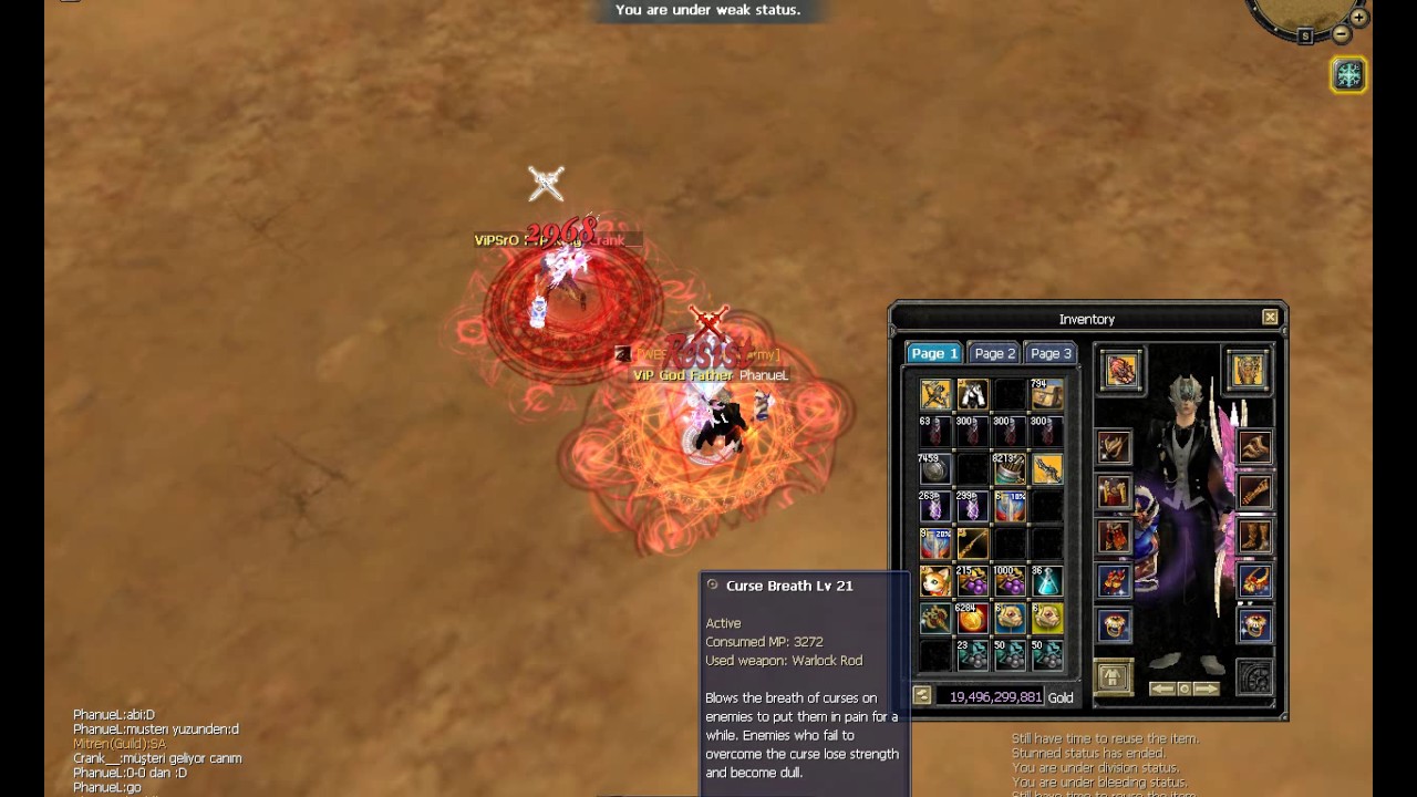 crank ws phanuel warlock rogue pvp VİPSRO