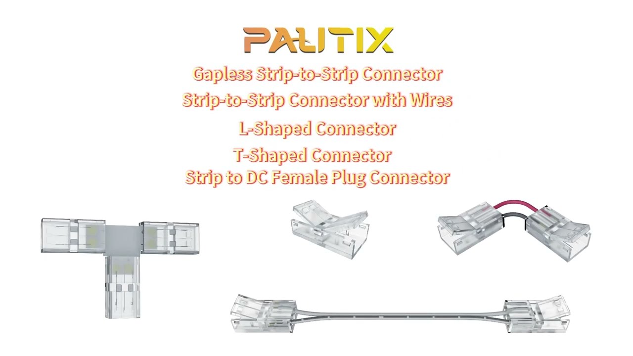 How to Use PAUTIX 8mm Connectors for 2-Pin Single Color COB LED Strip Lights