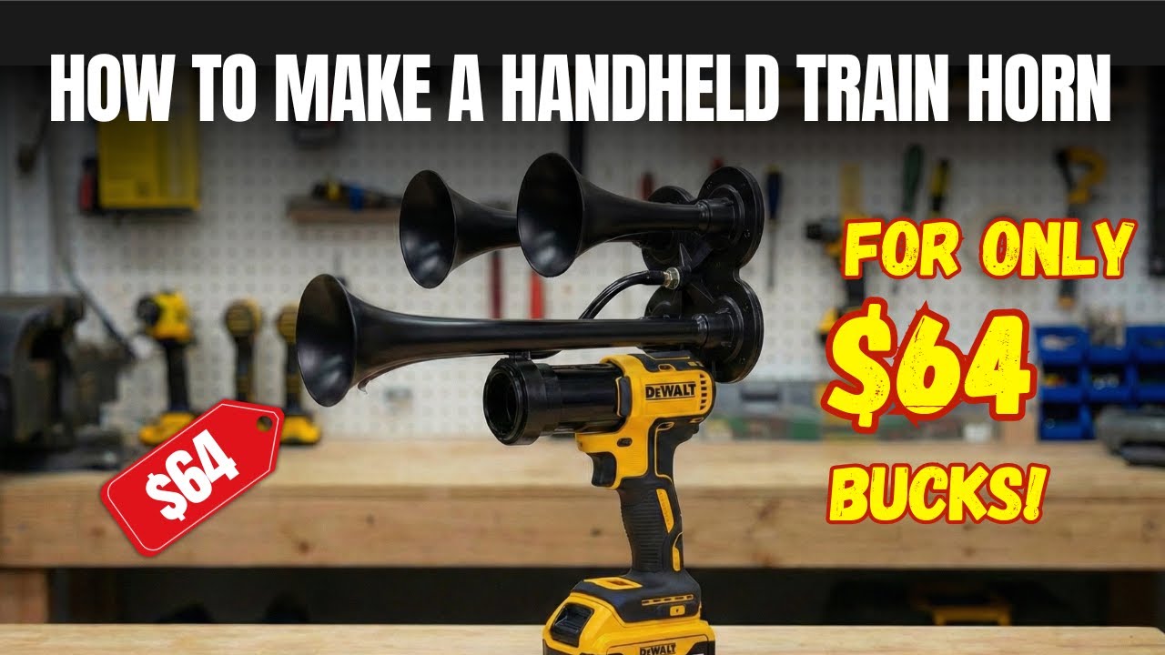 How to Build a Remote Control Train Horn for $64 from your DeWalt drill