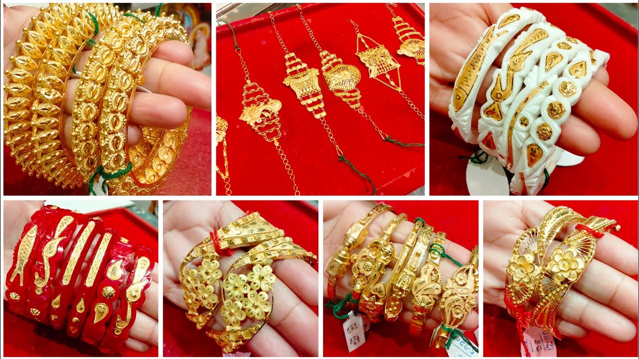 Light Weight Bangles Chur Mantasa - Wedding Gold Jewellery Collection From R P SHAW JEWELLERS