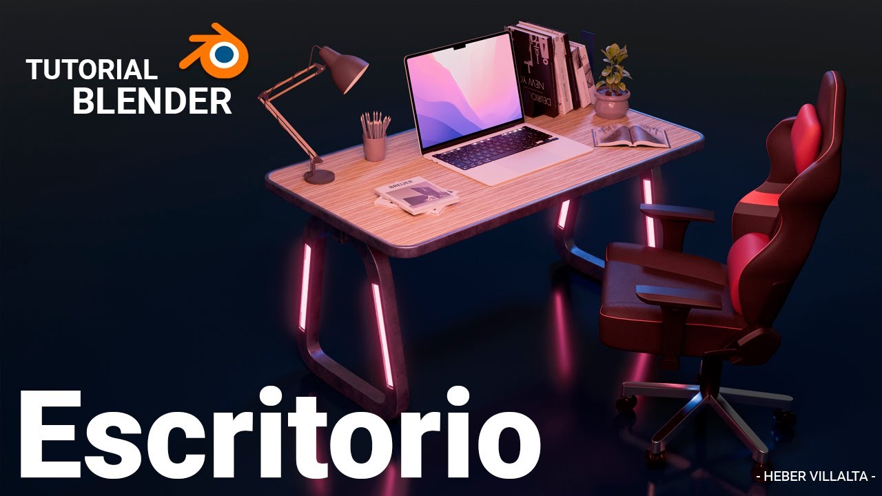 Tutorial Escritorio en Blender 4.3 - Heber Villalta