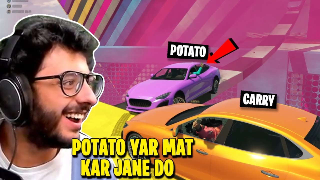 Potato Yar Mat Kar Jane De GTA V Impossible Car Parkour Race | Carry highlight
