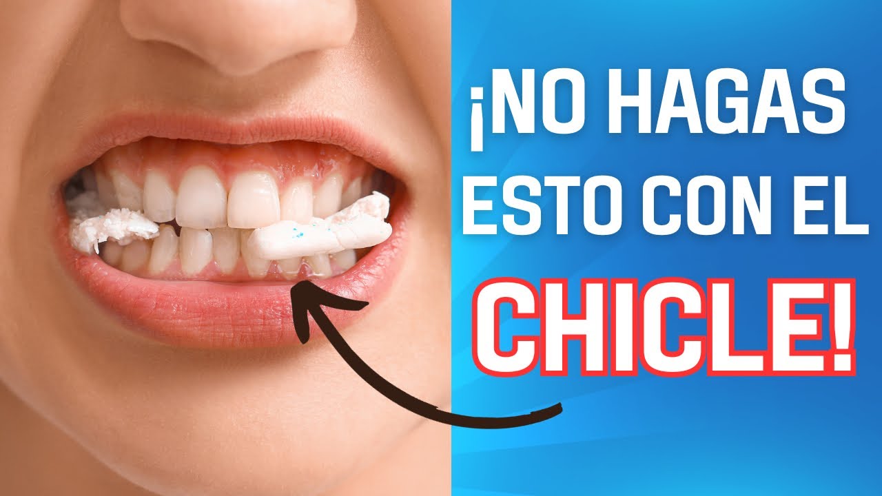No hagas esto al masticar chicle ⛔️