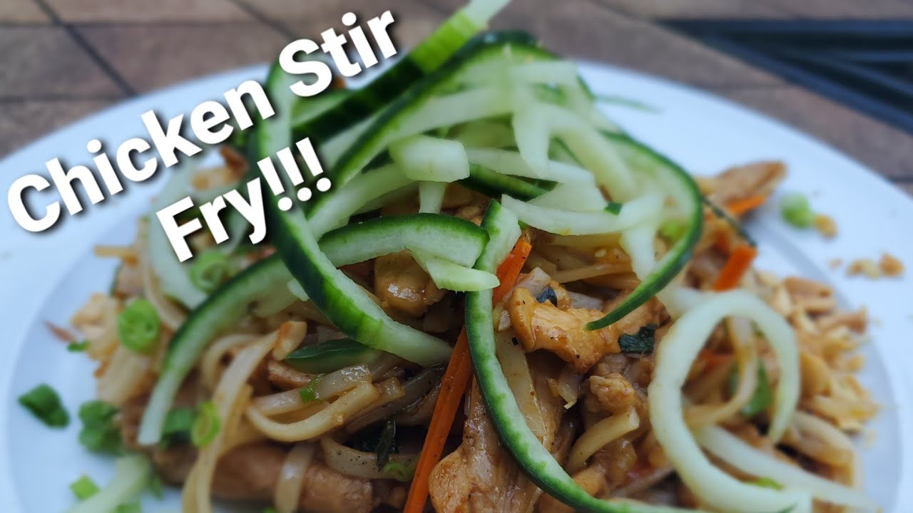 Incredible Chicken Stir Fry on the Griddle!!!