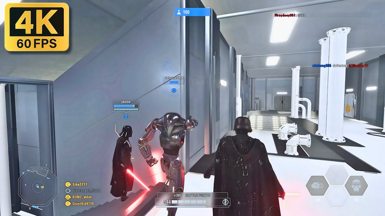 Vader & Kylo Ren: The Ultimate Dark Side Duo | SWBF2 Galactic Assault (4K 60FPS)