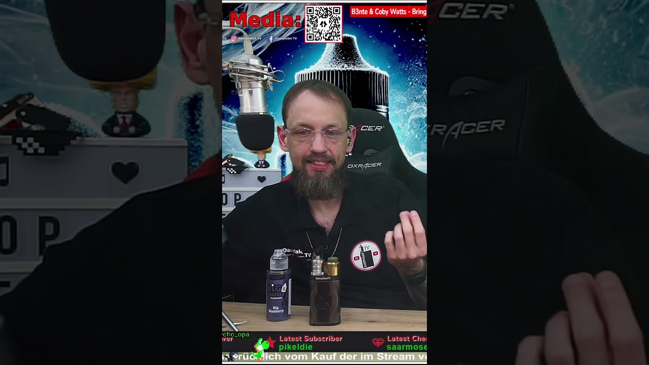 🫐 Big Bottle Big Blueberry 💨 #dampfalottv #twitchstreamer #shortreview #unterhaltung