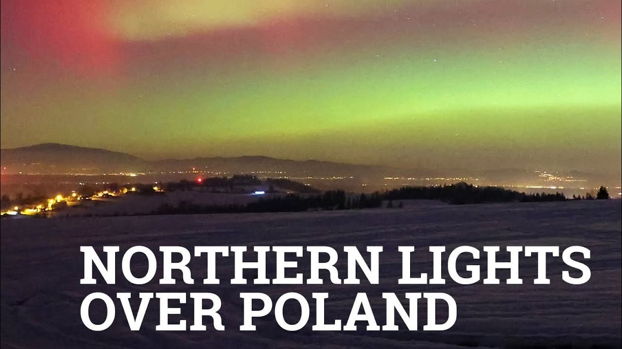 Poland Turns Purple & Green! 🇵🇱🌌 Rare Northern Lights Captured Once-in-a-Lifetime Sight  😍❤️