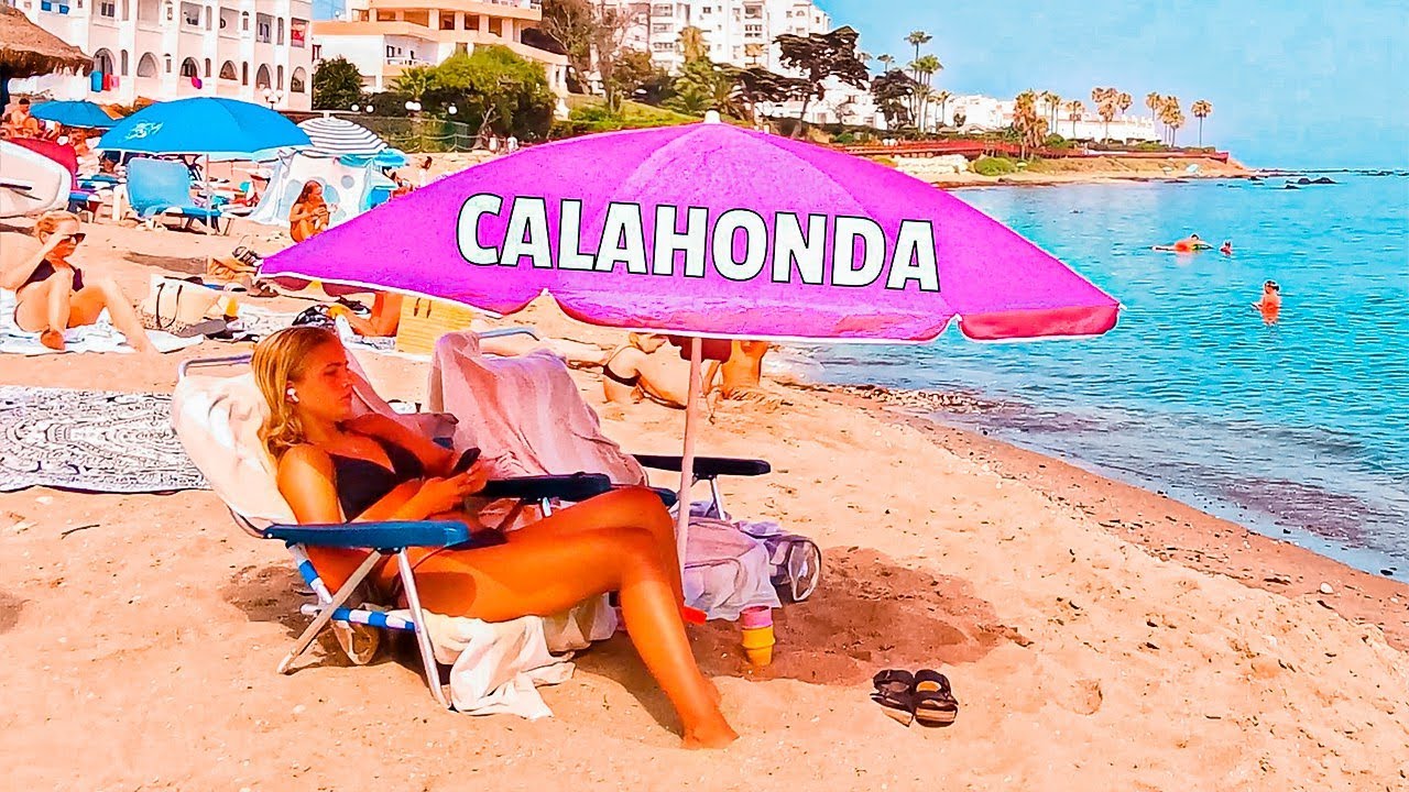 Beautiful Calahonda Riviera Clear water Beach Walk - Best beaches on Mijas Costa del Sol [Spain 4K]