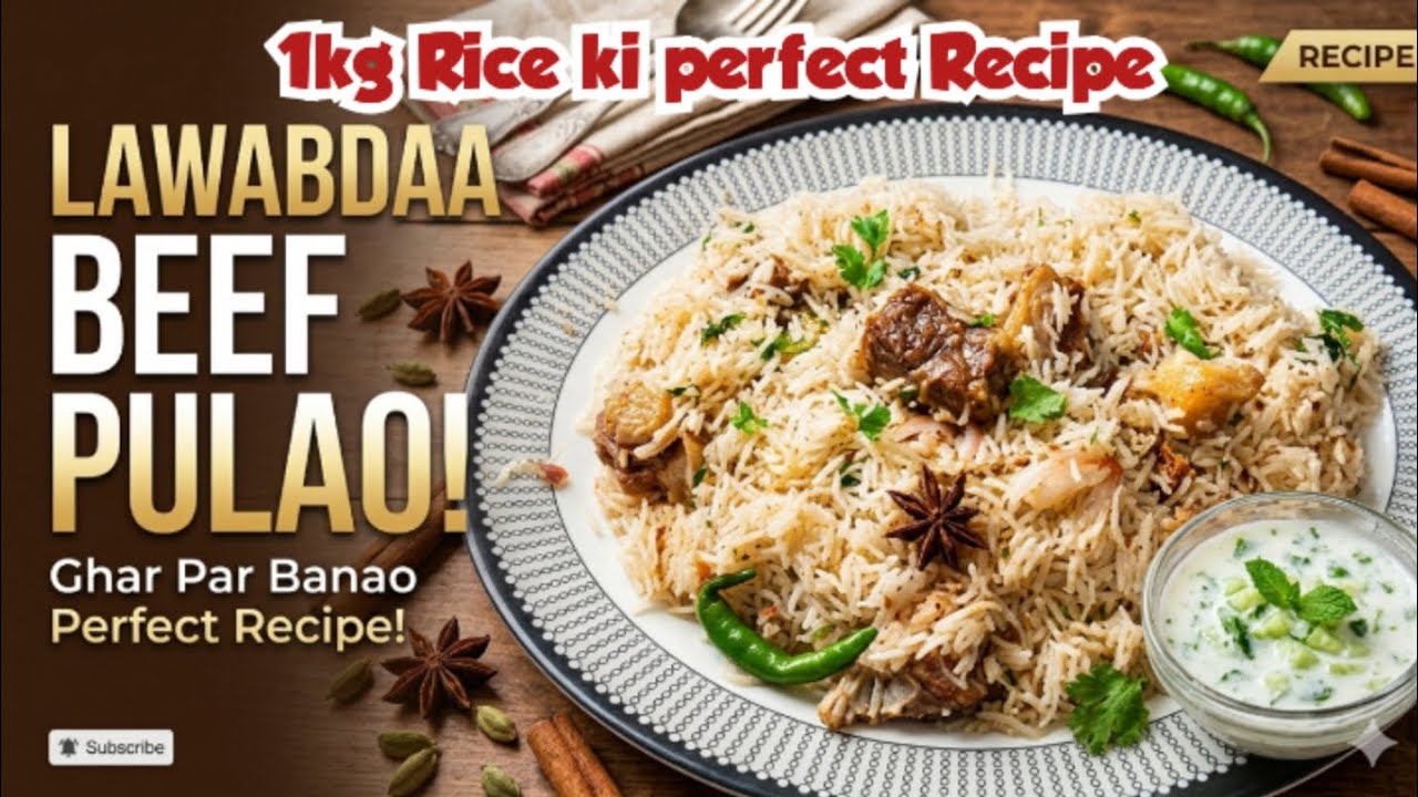Beef plao perfect Recipe for 1kg Rice and meat|Rukhsar ka kitchen|Eid Special ideas