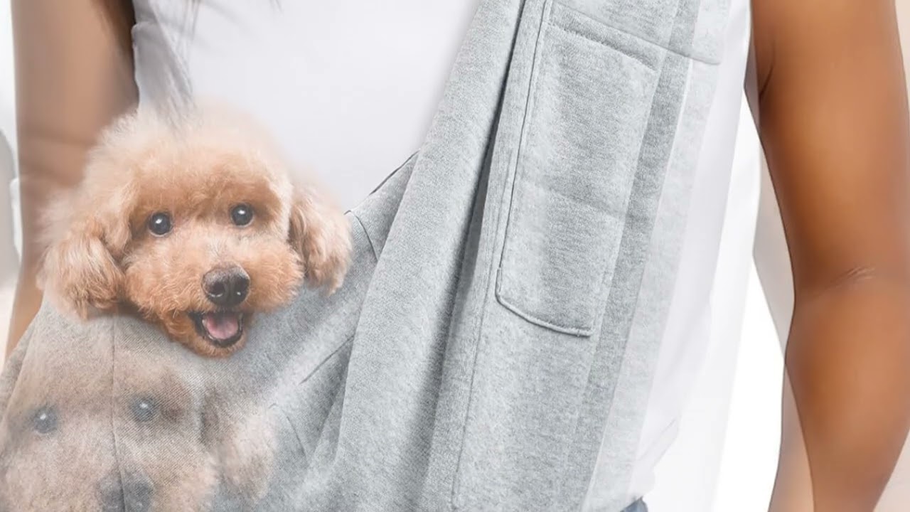 Carry Your Pup Everywhere 🐾 The Cozy Sling for Small Dogs