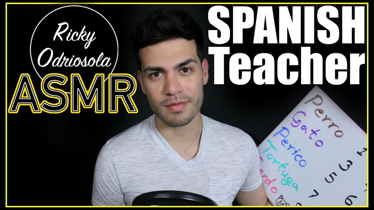 ASMR - Whispering Spanish Teacher Role Play (Close Up Male Whisper for Sleep & Relaxation)