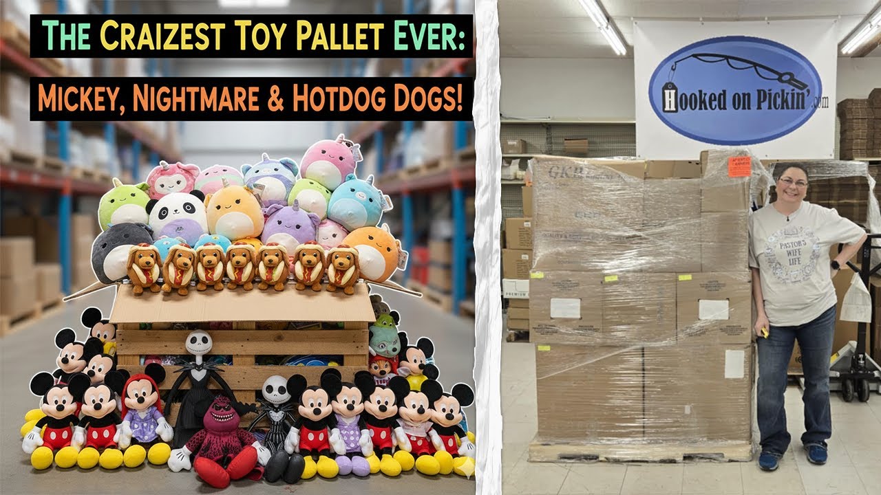 The Craziest Toy Pallet Ever: Mickey, Nightmare & Hotdog Dogs!
