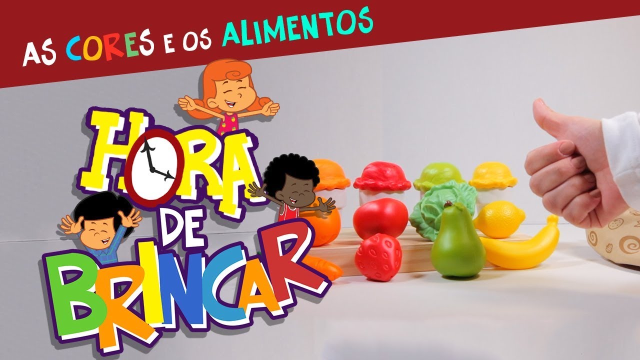 3 Palavrinhas - Hora de Brincar - Os Alimentos e as suas Cores