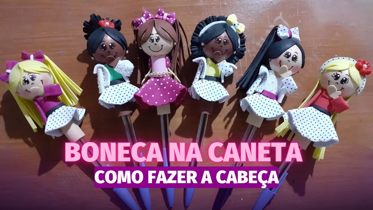 Como fazer Cabeça da Boneca ponteira / parte 2 / Passo a passo
