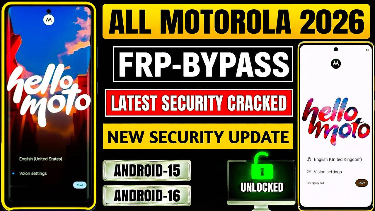 How to Bypass FRP Google Account Lock on Any Motorola 2026 | Android 14/15/16 | No PC 