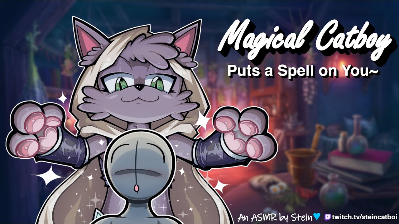 ASMR | Magical Catboy Puts a Spell on You~ [Whispers] [Fluttering] [Headpats]