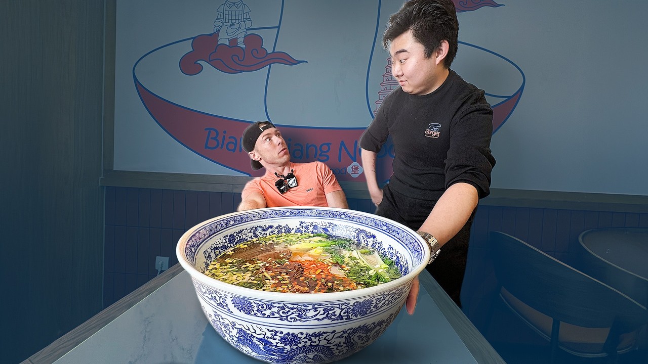 Keiner hat diese 5,5KG Super Bowl Noodle Challenge bisher gemeistert. 😳 Werde ich ein Warrior? 😱