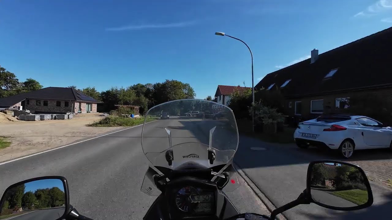 Auf der alten Kappelner mit der SUZUKI V-STROM 650
