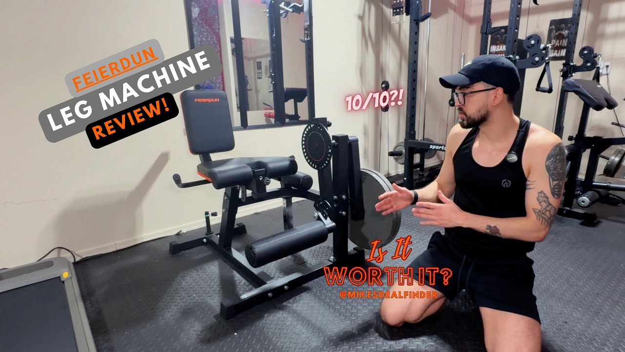 FEIERDUN 3-in-1 Adjustable Leg Extension and Curl Machine - Ultimate Lower Body Workout Machine!