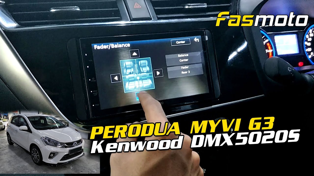 Exploring the Kenwood DMX5020S User Interface on Dareil's Perodua Myvi Advan G3