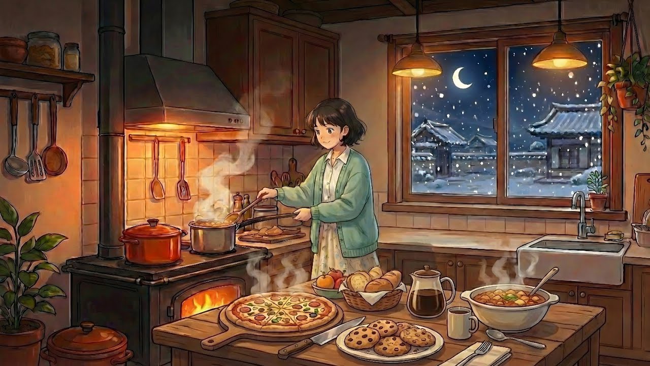 Our First Snow Week — Love in a Little Kitchen | Ghibli Style vide