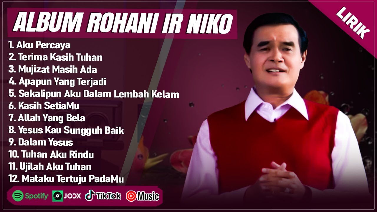 AKU PERCAYA - IR NIKO FULL ALBUM TERBAIK 2025 (LIRIK) TERIMA KASIH TUHAN || LAGU ROHANI TERBARU 2025