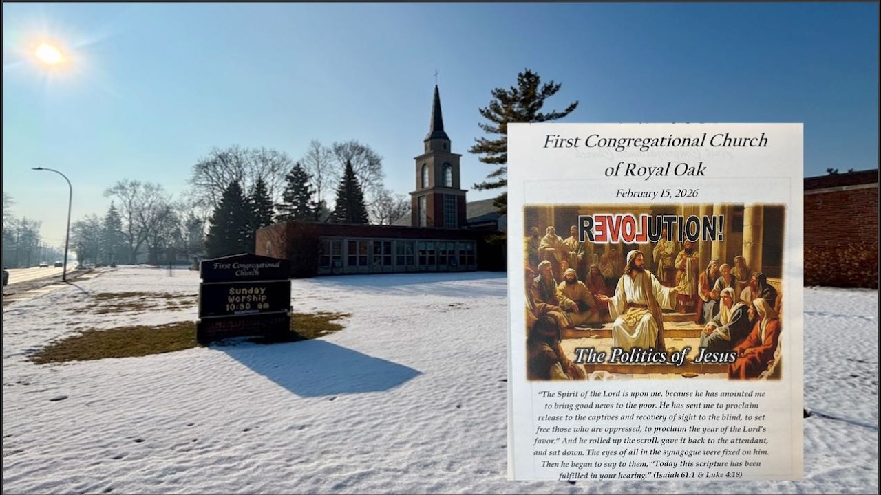 Morning Worship at the First Congregational Church of Royal Oak