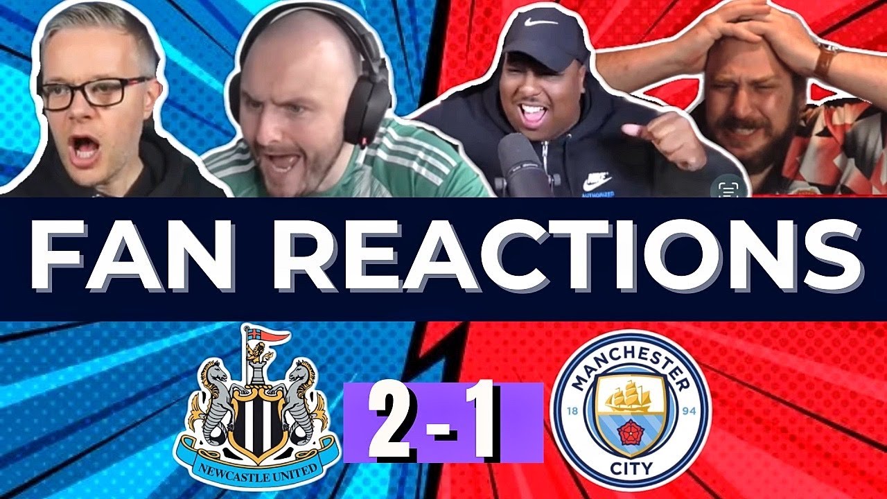 Newcastle 2-1 Man City | Harvey Barnes BRACE Stuns City | Fans Reactions Compilation