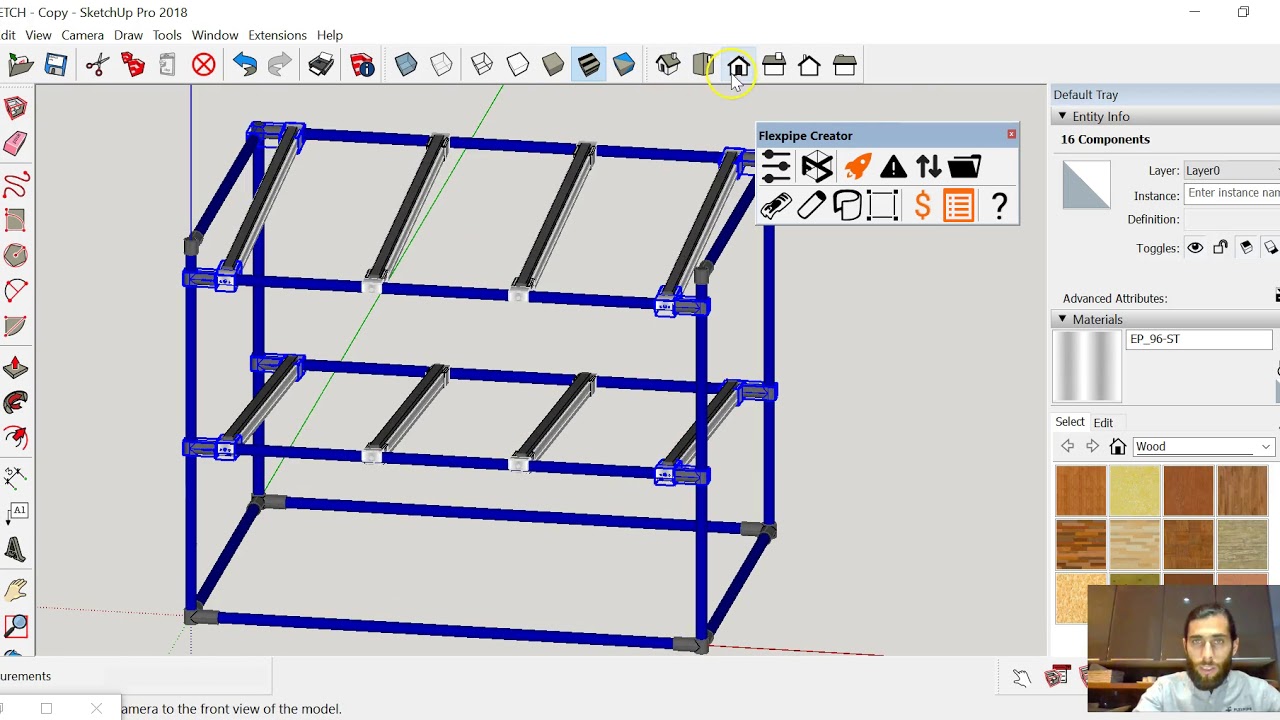 How to use the joint conflict finder with SketchUp's Flexpipe Creator