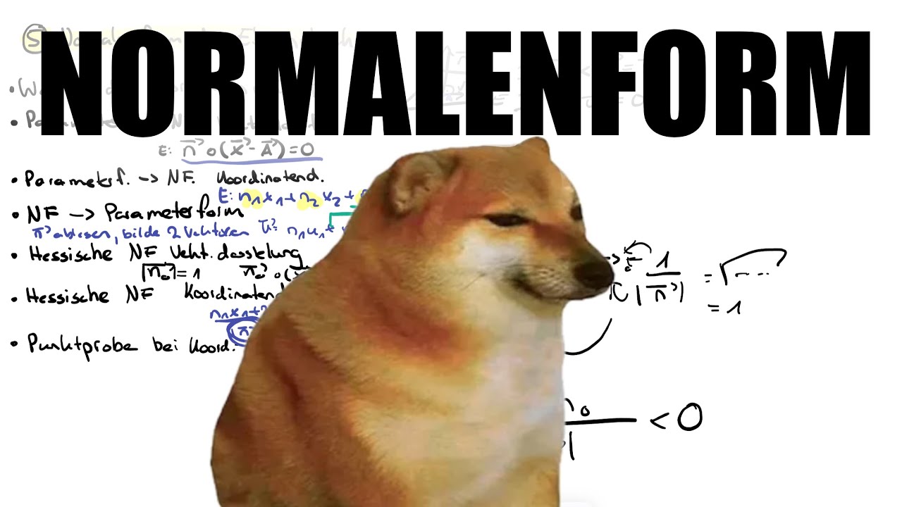 (Hessesche) Normalenform | Mathe mit Levin