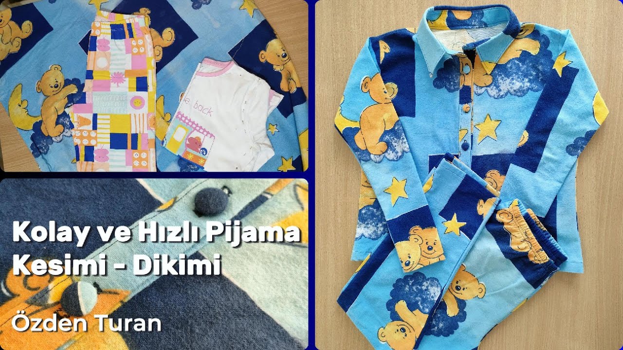 Pratik Pijama Kesimi ve Dikimi – Kolay ve Hızlı Dikiş Teknikleri