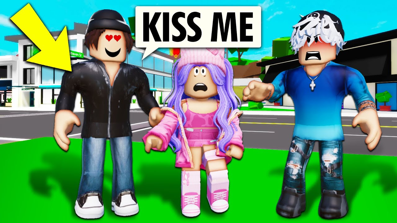 мой сталкер НЕ уйдёт без поцелуя (Roblox Brookhaven Rp)