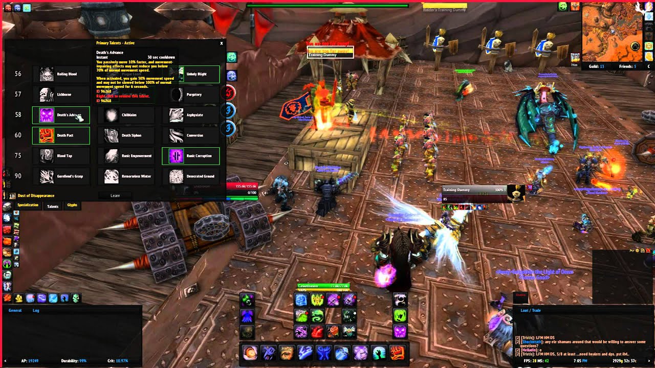 MoP Death Knight Guide (Glyphs, Talents, Rotation)
