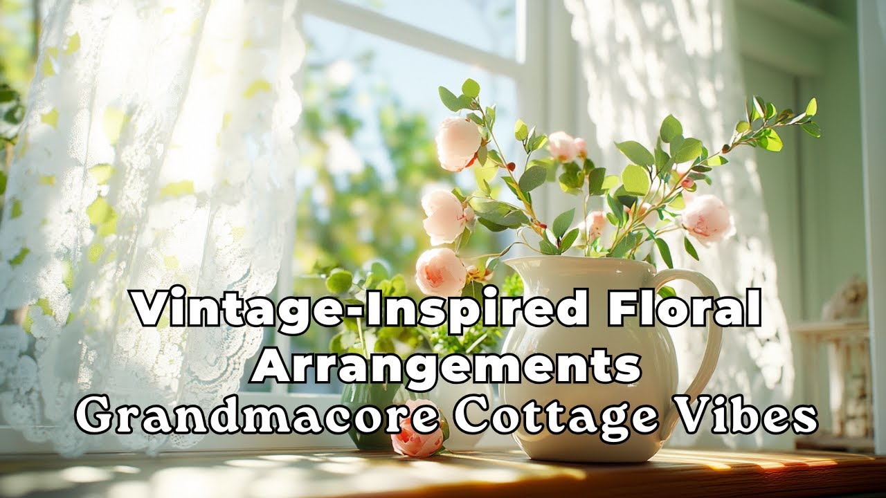 Vintage-Inspired Floral Arrangements | Grandmacore Cottage Vibes