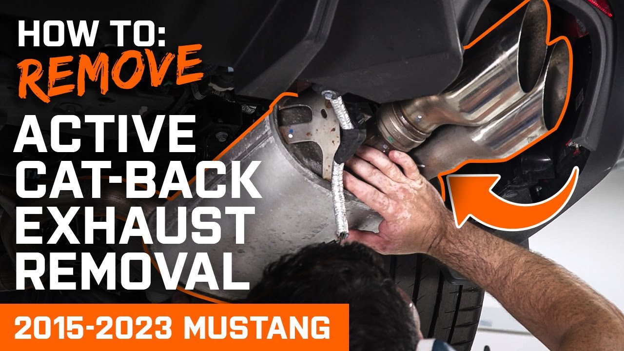 How to Remove Stock Cat-Back Exhaust | 2015-2023 Mustang GT 5.0L