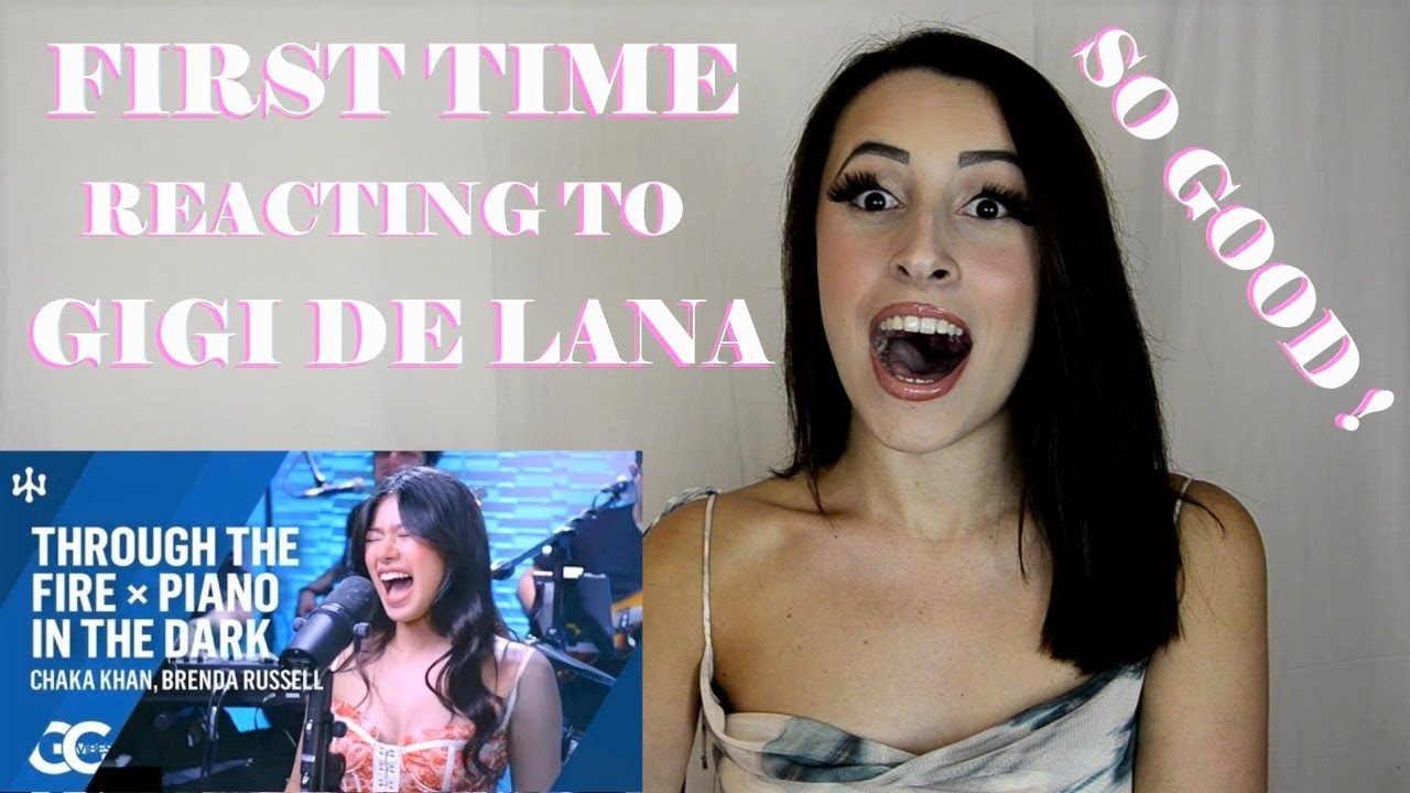 FIRST TIME REACTING TO GIGI DE LANA - THROUGH THE FIRE x PIANO IN THE DARK