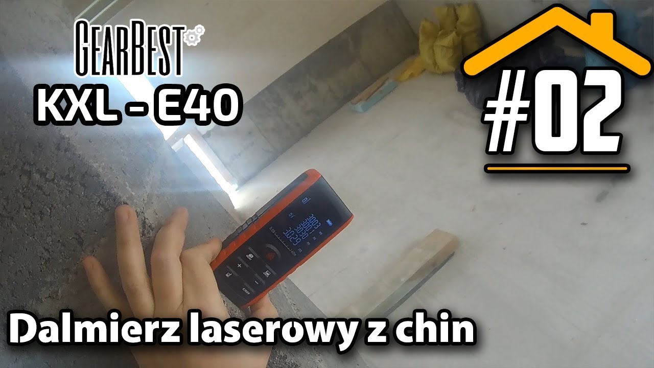 #02 Dalmierz laserowy KXL - E40 zasięg 40m || Przydatny w domu i na budowie przyrząd z chin