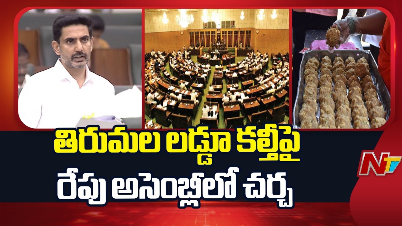 Tirumala Laddu Issue: తిరుమల లడ్డూ కల్తీపై రేపు అసెంబ్లీలో చర్చ | Special Report | NTV Telugu