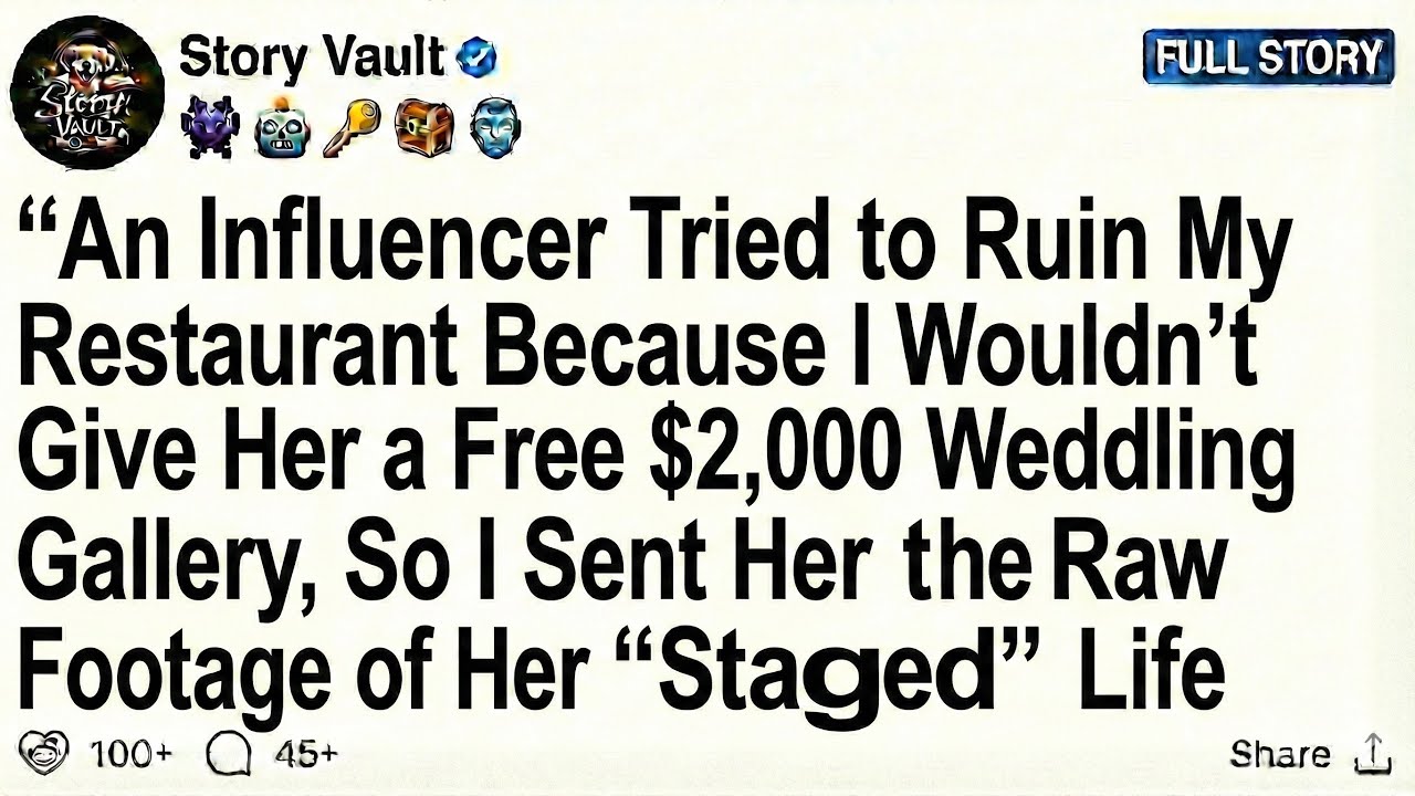 She Tried to Destroy My Restaurant When I Refused a Free $2K Wedding Gallery, So I Exposed Her