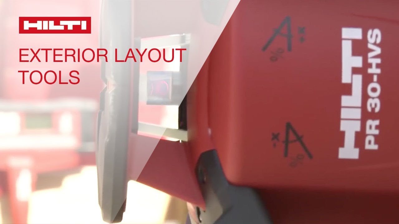 INTRODUCING the Hilti PR 30-HVS rotating laser & PRA 90 automatic tripod