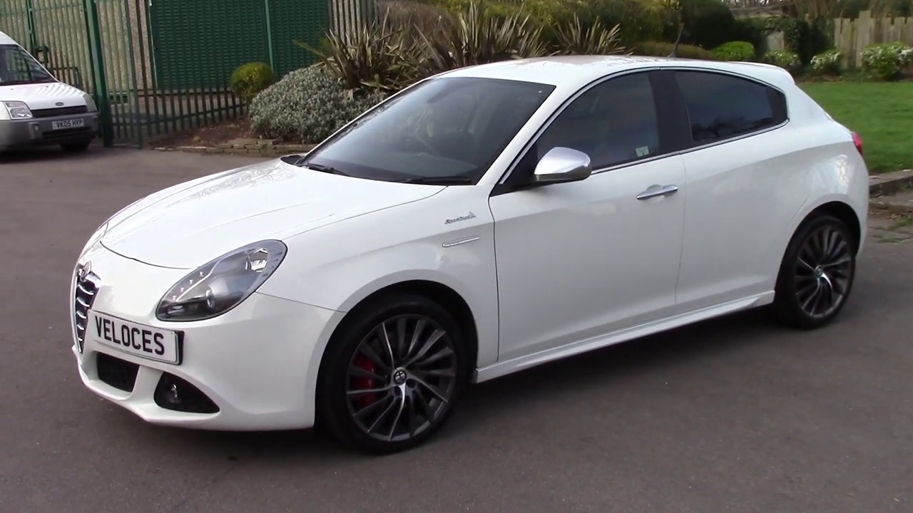 WHITE ALFA ROMEO GIULIETTA SPORTIVA WITH RED LEATHER INTERIOR FOR SALE