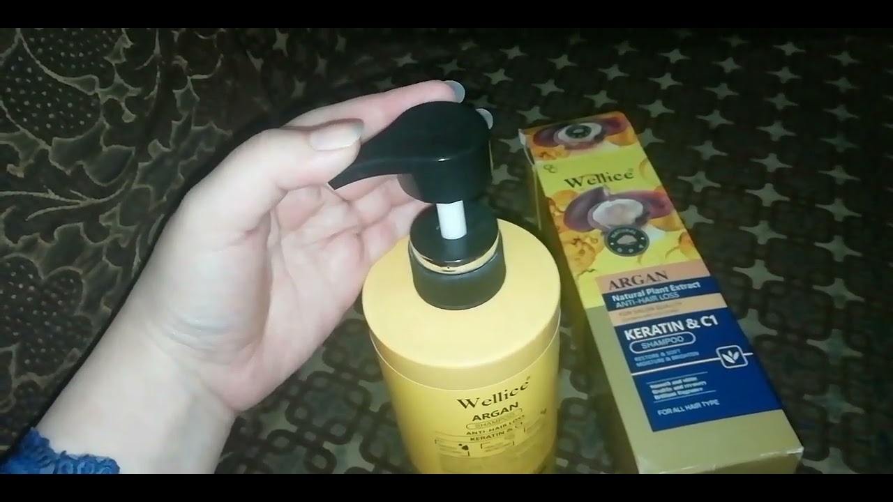 Wellice Argan Shampoo Review | Shampoo with Keratin and C1