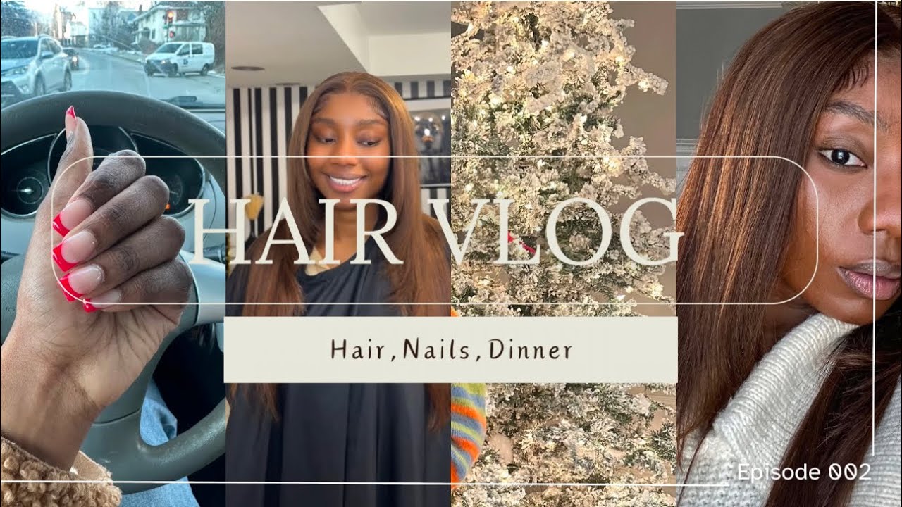 VLOGXMAS EP 2 VLOGMAS: MAINTENANCE VLOG: HAIR,NAILS,LADIES PINK DINNER,CHURCH
