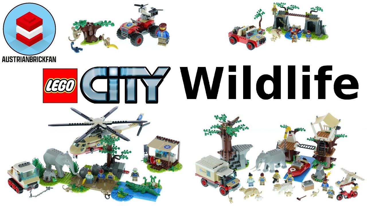 All LEGO City Wildlife Rescue 2021 Sets - LEGO Speed Build Review